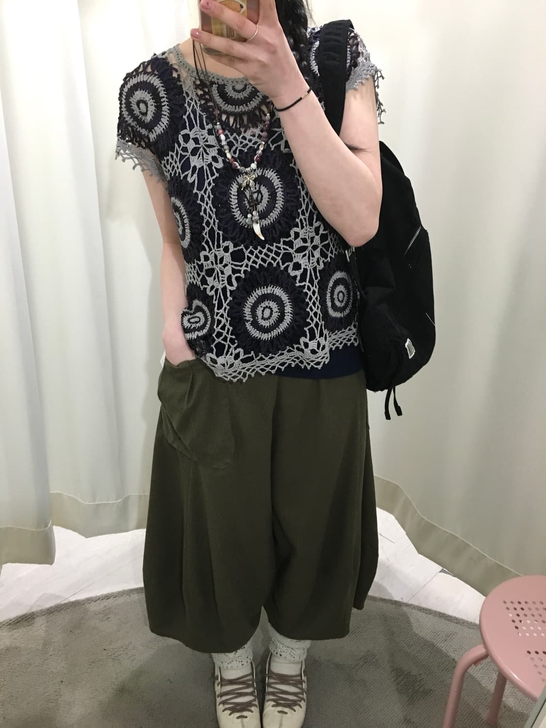 taro boba crochet knit 상품이미지5