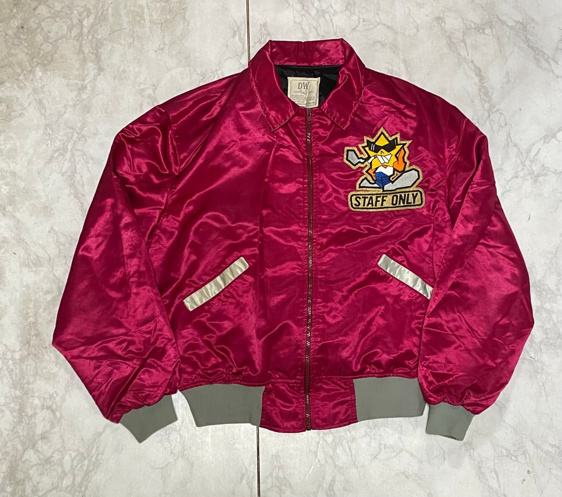 펑크 스카쟌 항공점퍼 블루종 오버핏 100 상품이미지2