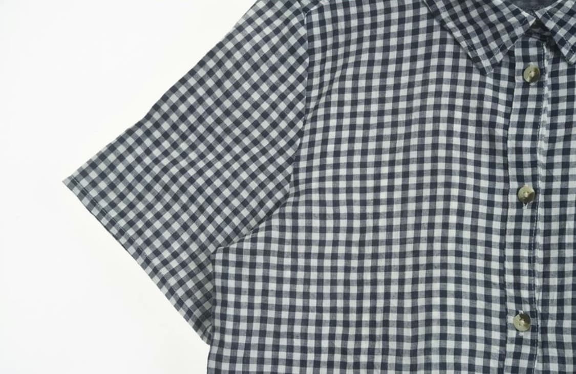 코튼 체크 셔츠 상품이미지4