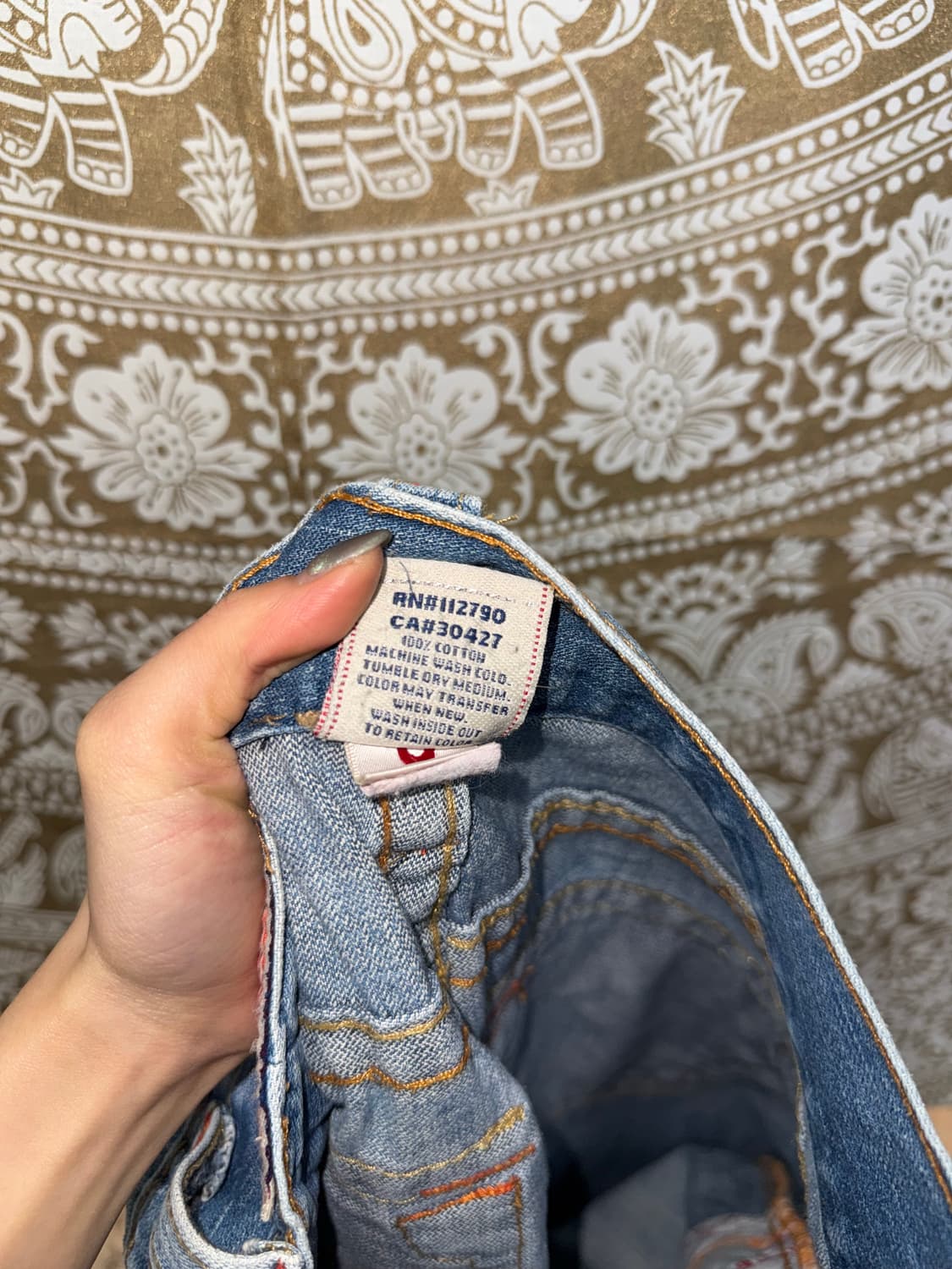 트루릴리젼 조이 연청 부츠컷 데님팬츠  상품이미지8