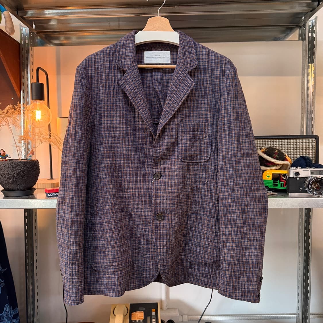 ITOH 인도생산 시어서커 싱글벤트 클래식 자켓 상품이미지1