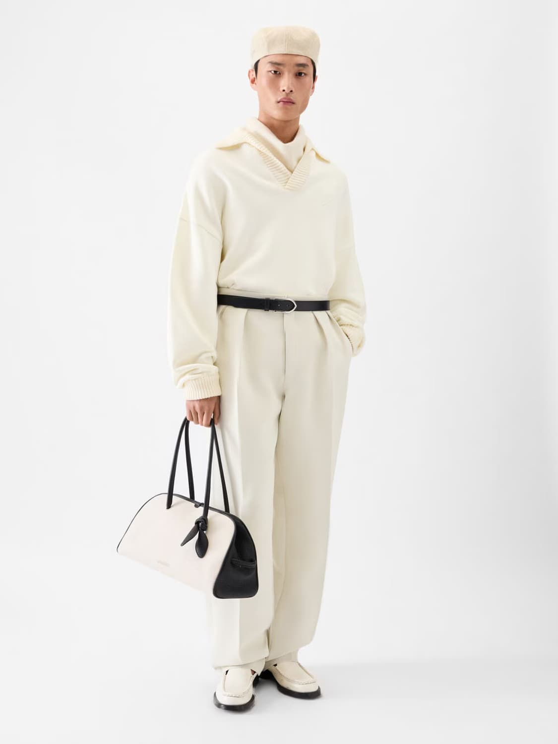 [M,L,XL]자크뮈스 25fw 푼토 롱 슬리브 폴로 니트 상품이미지5