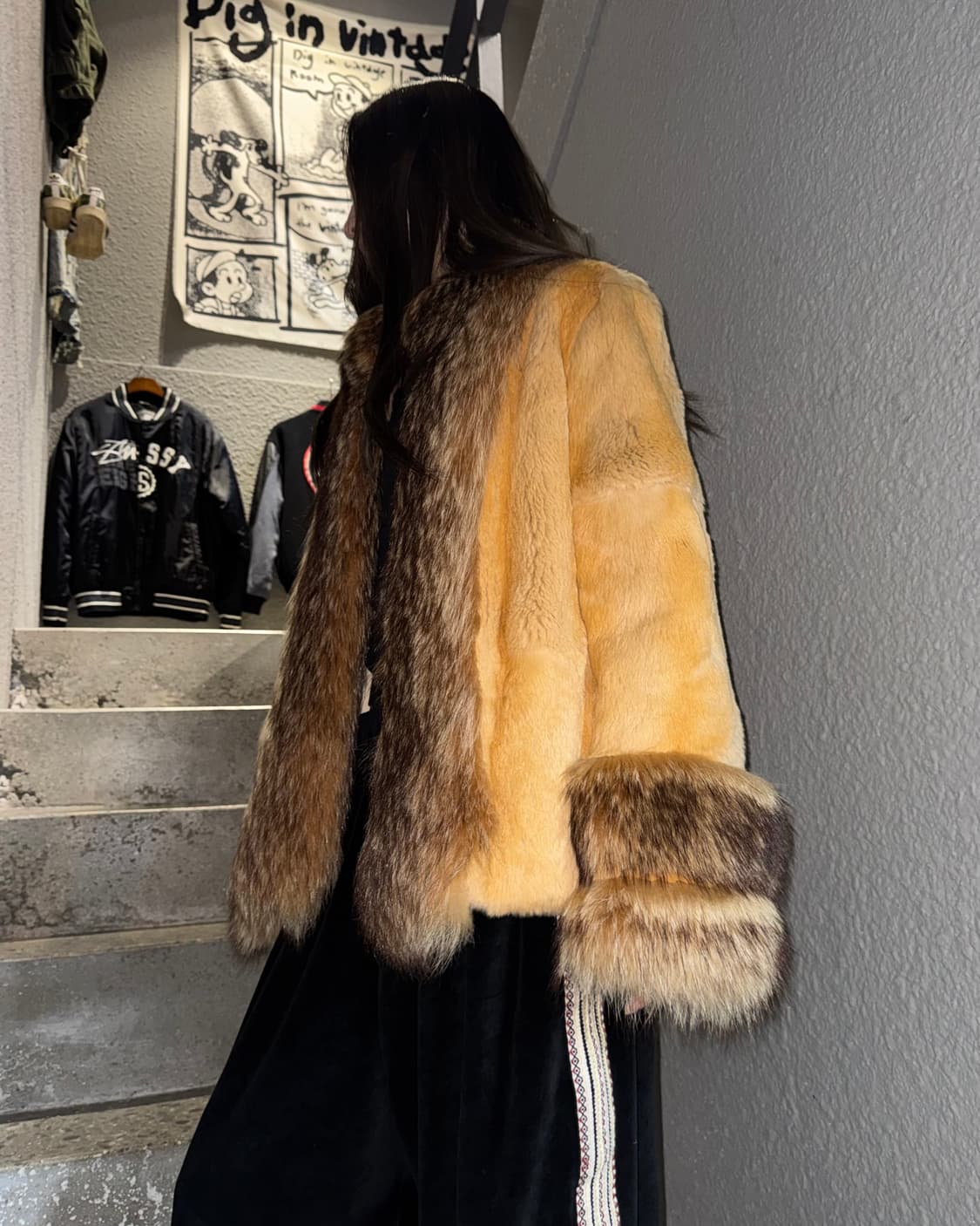 빈티지 래빗 퍼자켓 상품이미지3