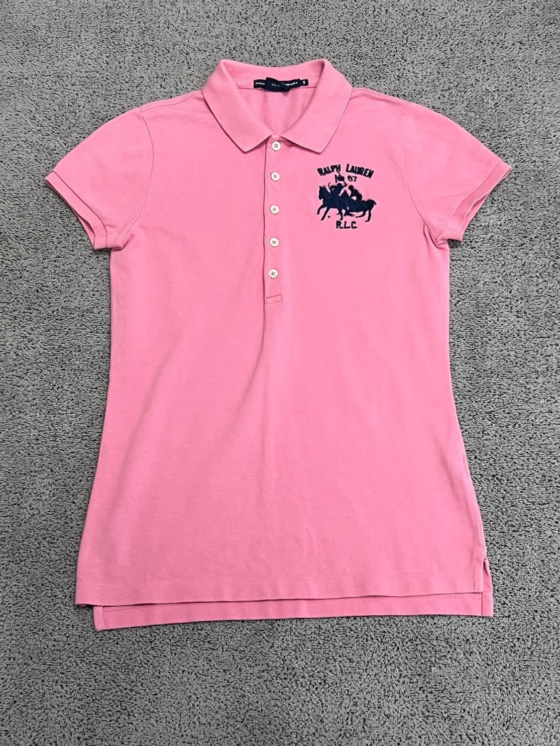 (S) 랄프로렌 우먼스 카라 티 핑크 상품이미지1