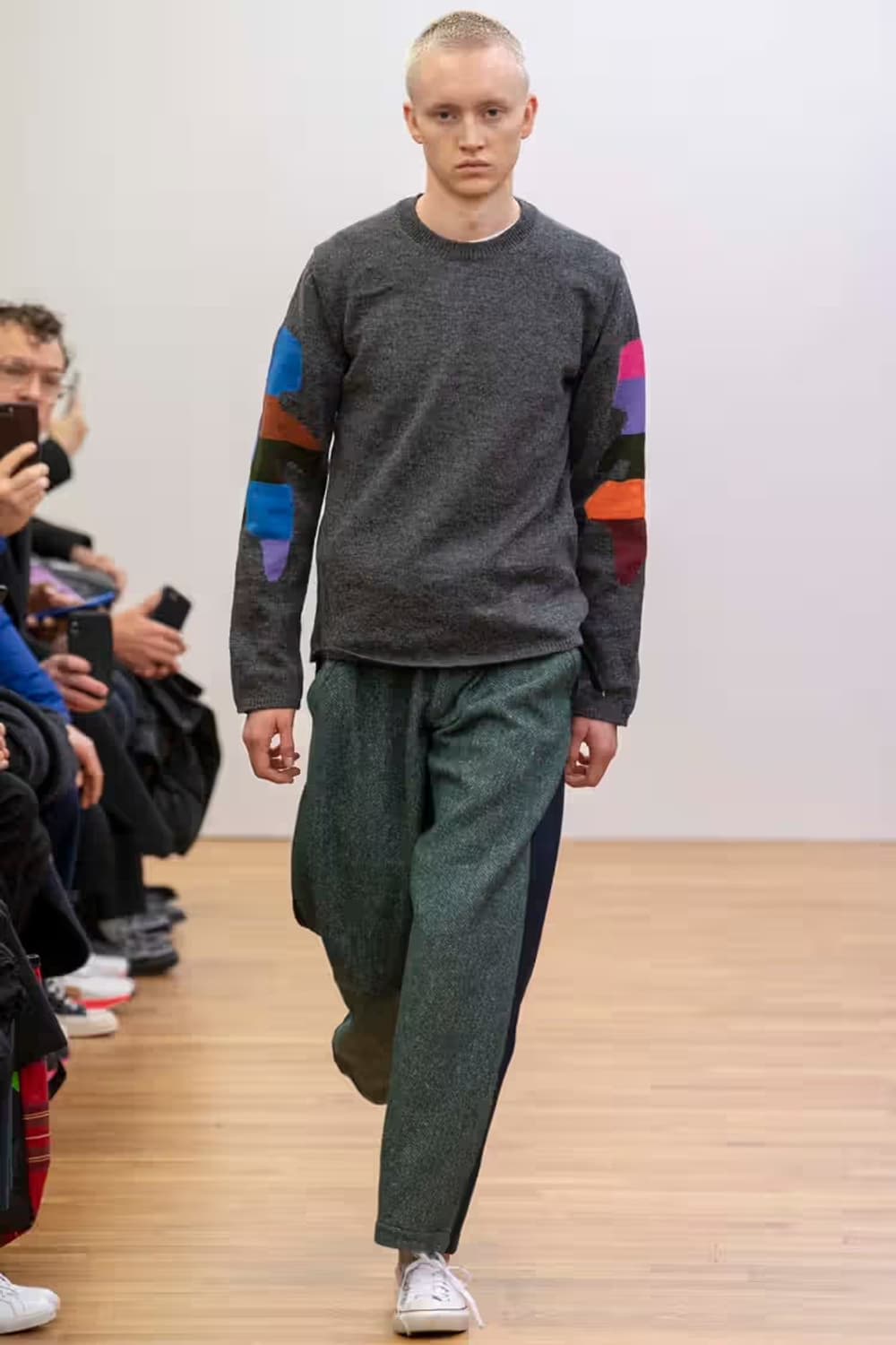 꼼데가르송 셔츠 19AW 테디베어 니트 그레이 L 상품이미지1