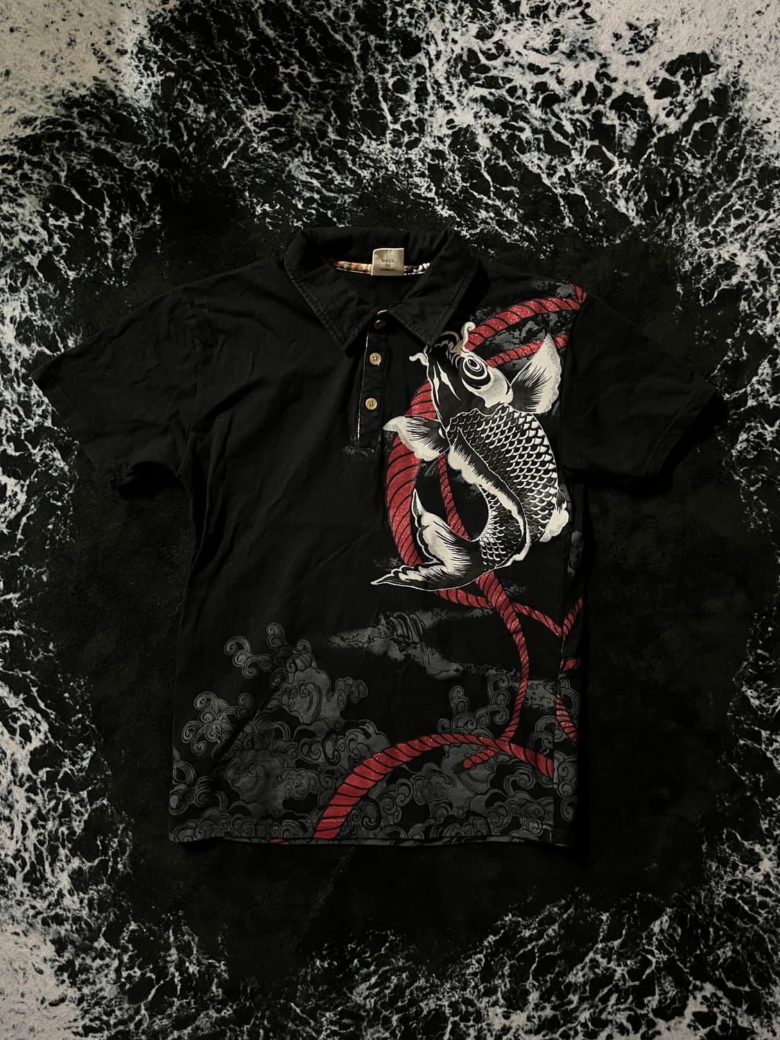 동양풍 오리엔탈 반팔카라티(잉어) 상품이미지1