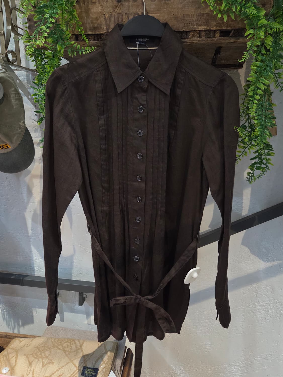 BURBERRY 버버리 초코브라운 긴팔셔츠 상품이미지5