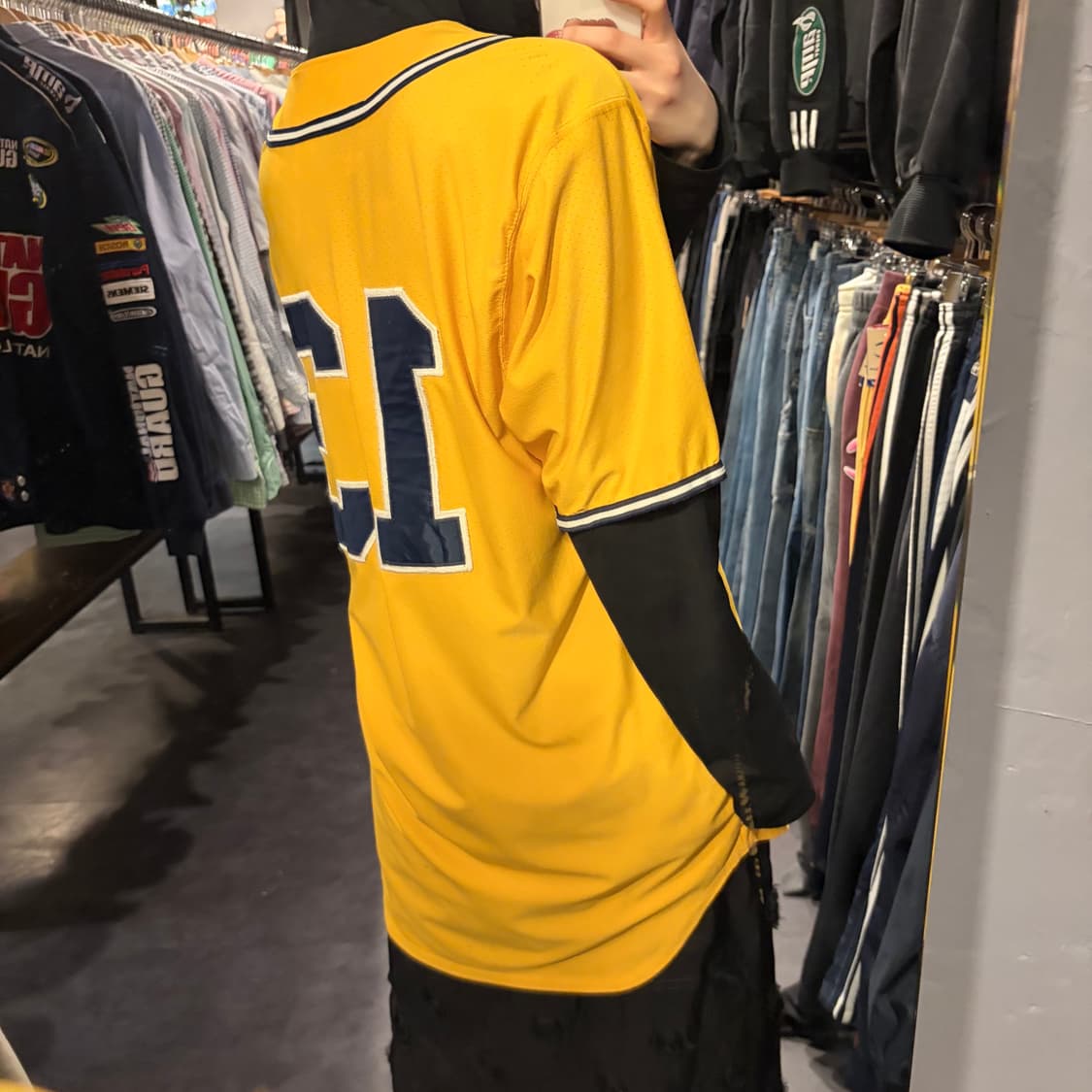 [IM]Russell Athletic 옐로우 베이스볼 져지 NO.13 상품이미지5