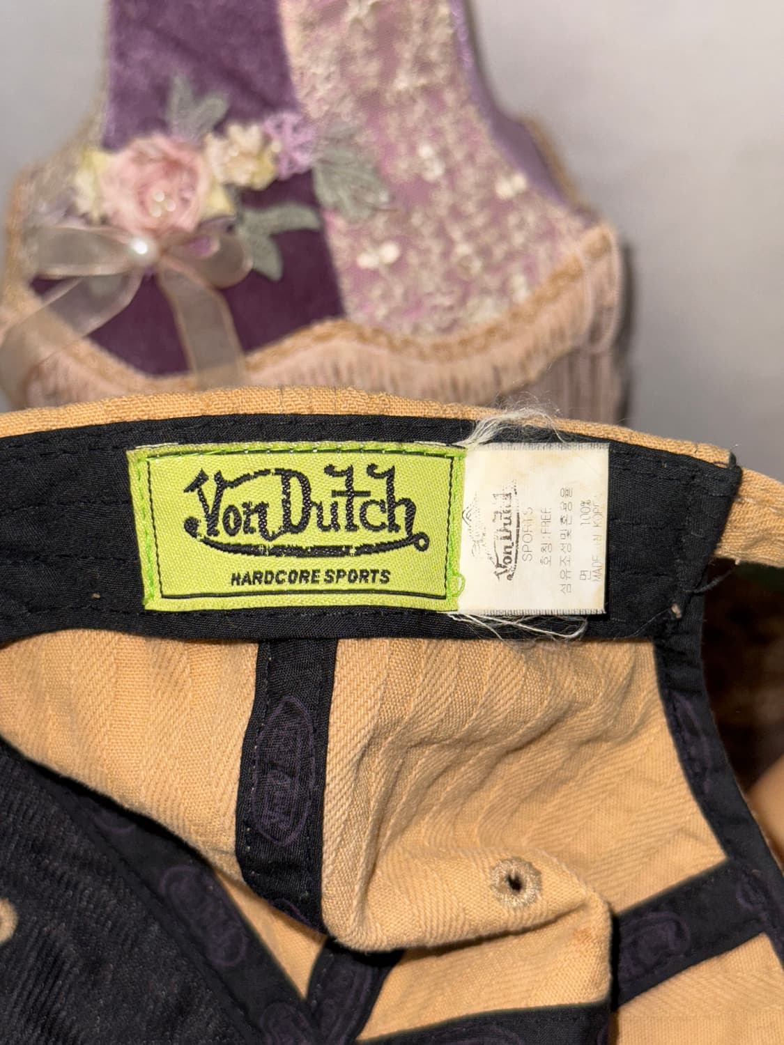 Von Dutch washing beige logo ball cap 상품이미지6