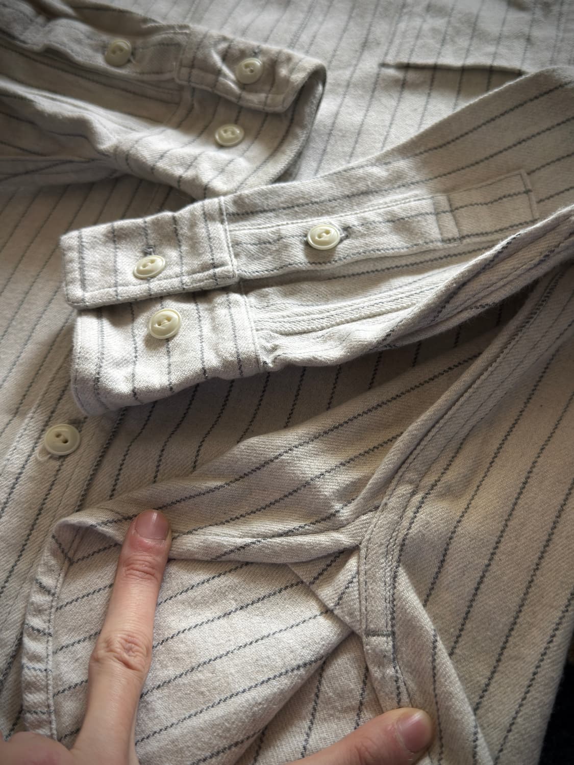 1940s Cushman Hickory Stripe work Shirt 상품이미지7