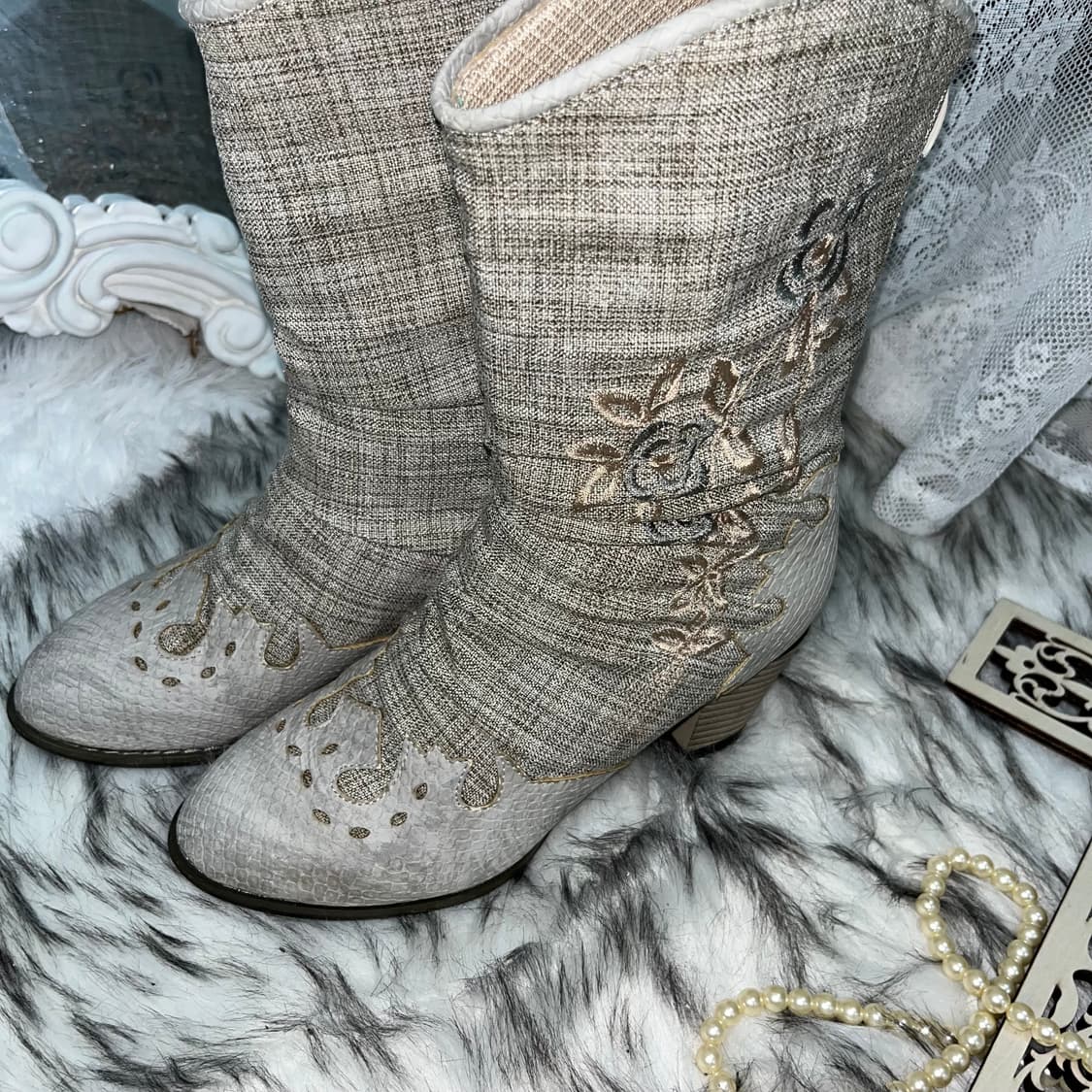 빈티지 웨스턴 숏부츠 상품이미지3