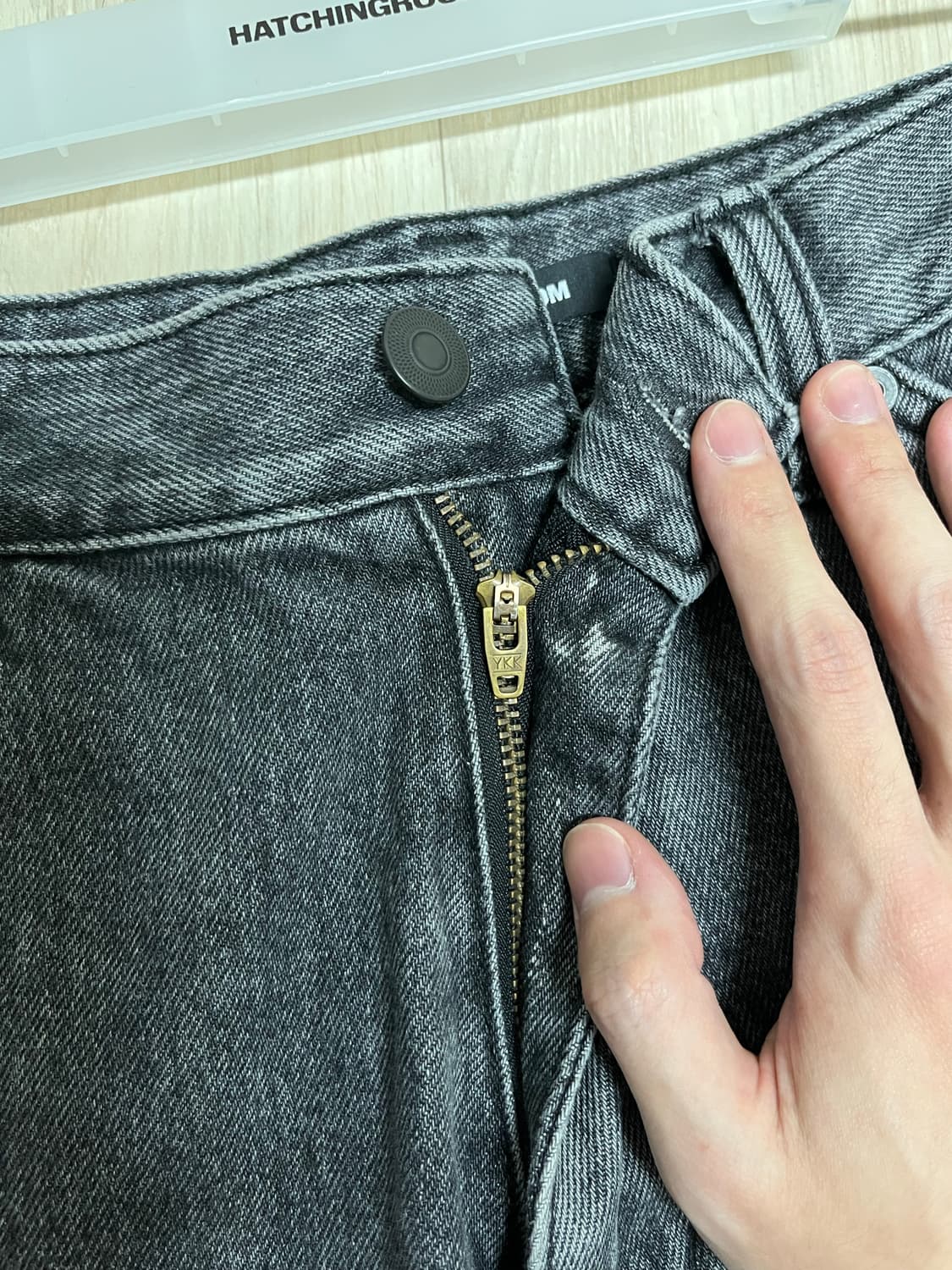 해칭룸 와이드 커브진 2사이즈 상품이미지4