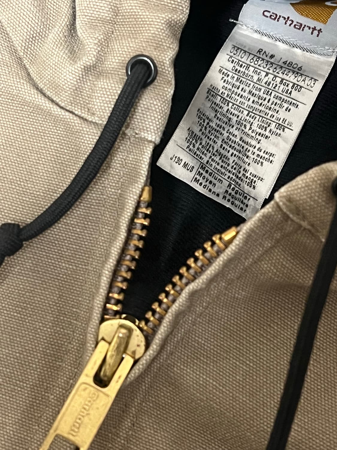 칼하트 j130 액티브 자켓 (m) 상품이미지3