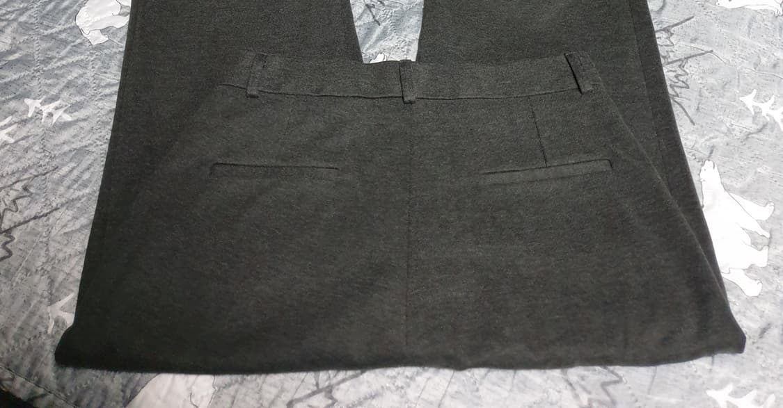 SIYAZU 이중직원단 롱 와이드 슬랙스 차콜 (L) 상품이미지2