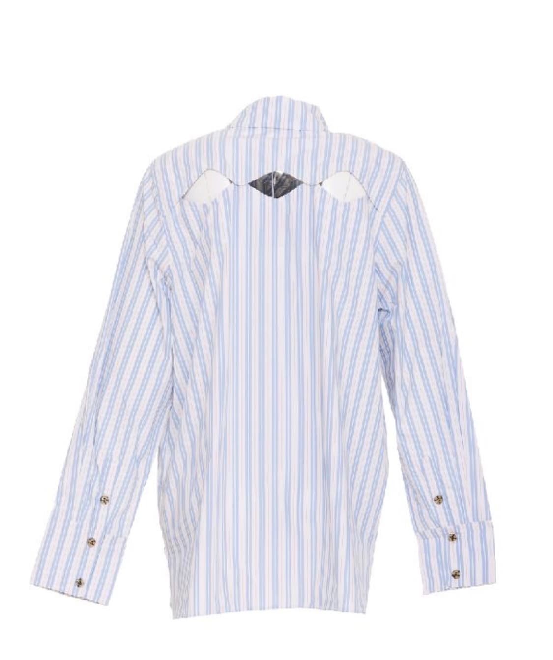 Ganni 가니 스트라이프 컷아웃 셔츠 상품이미지2