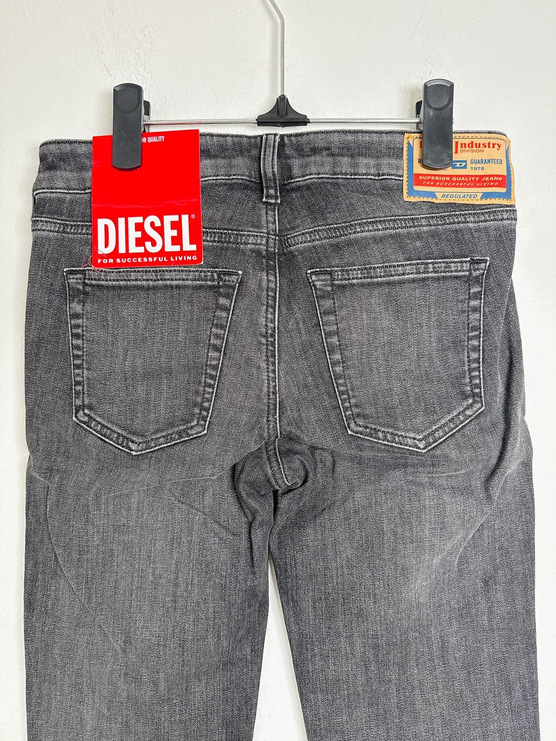 (정품/새상품) DIESEL 디젤 여성 블랙 디 올리스 데님 팬츠 상품이미지6