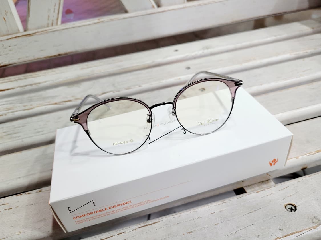 폴휴먼 안경 PHF-492D 투명그레이하금테 안경 상품이미지9