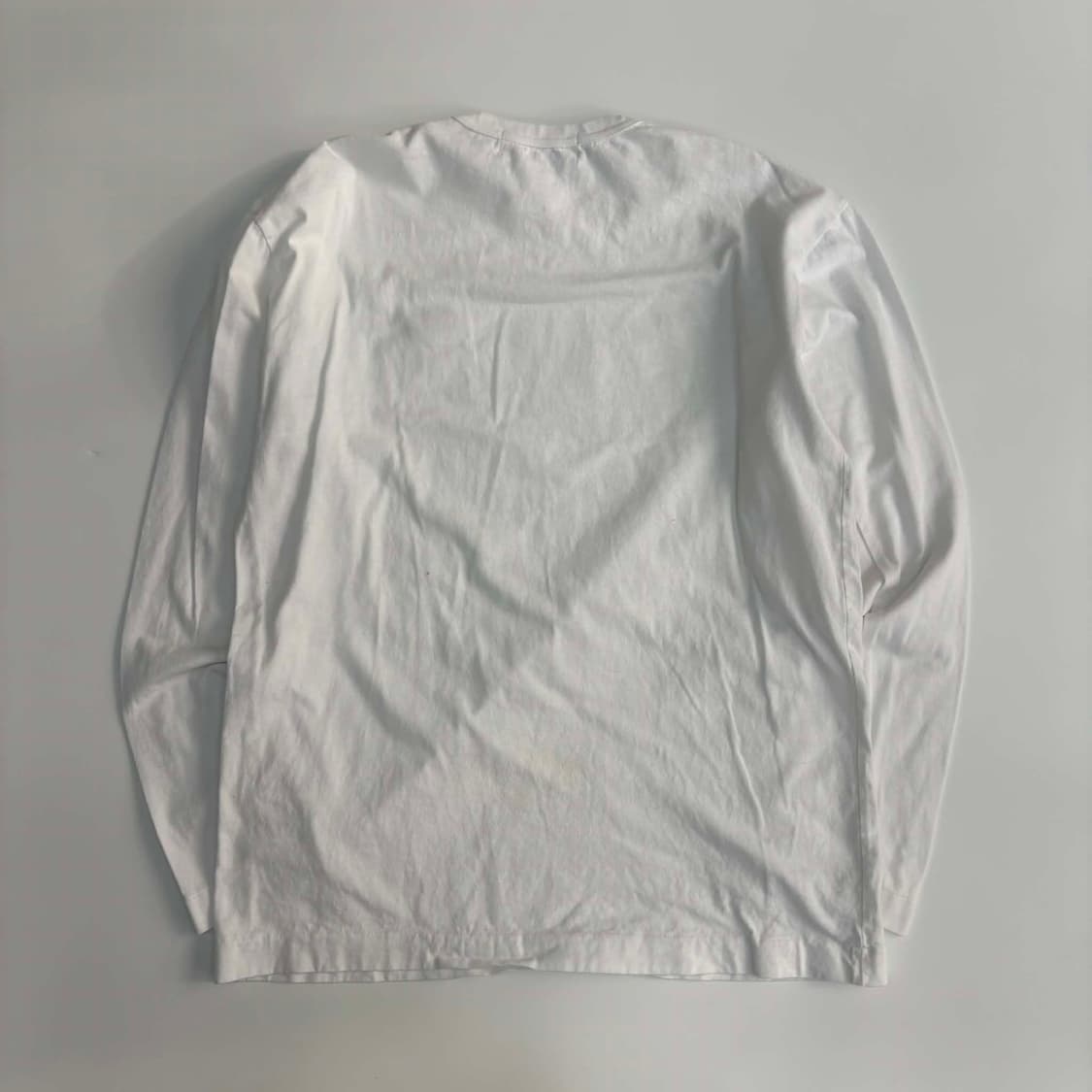 [XL] 꼼데가르송 화이트 롱슬리브 티셔츠 상품이미지2