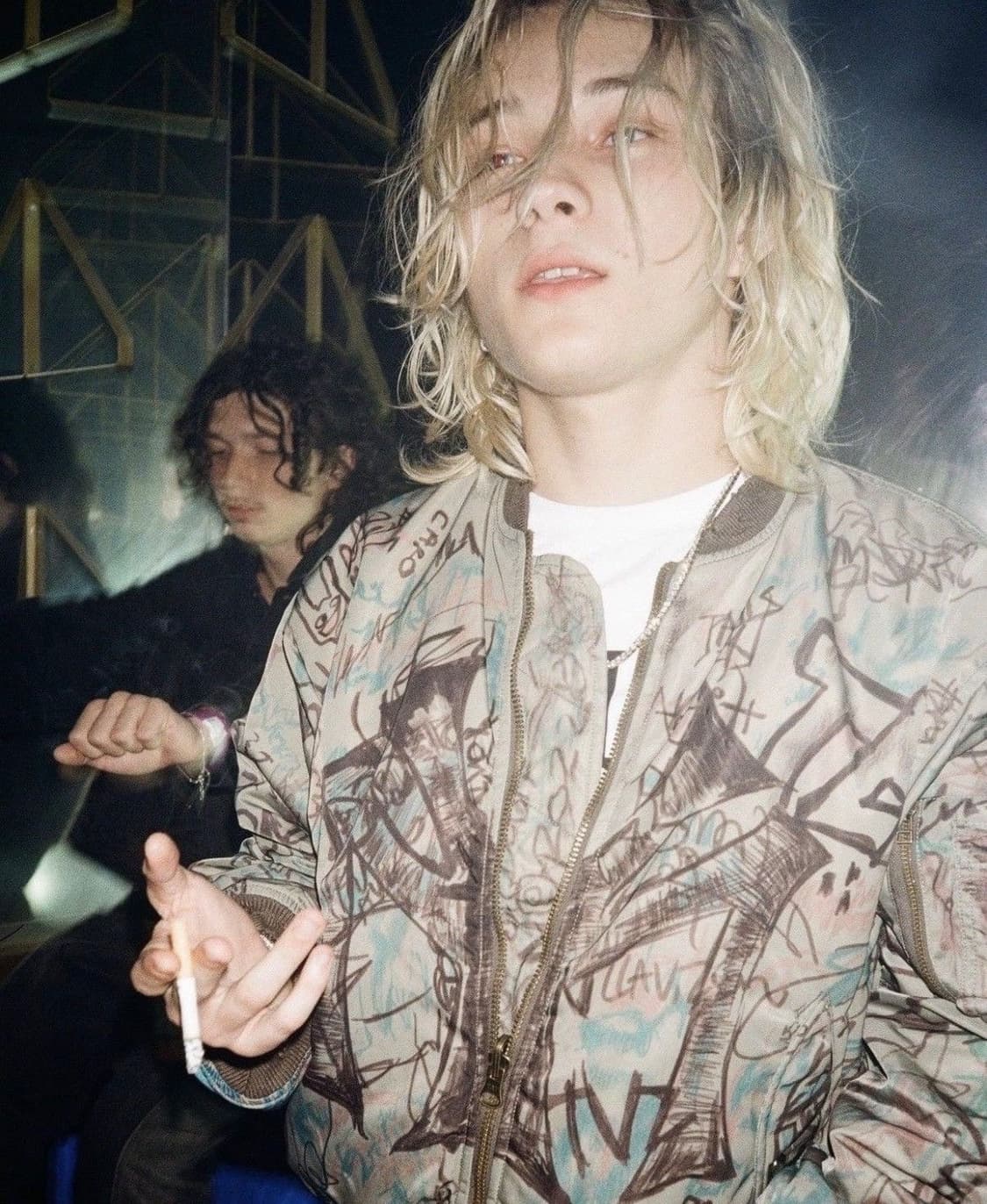 Mowalola 그래피티 봄버 L 상품이미지1