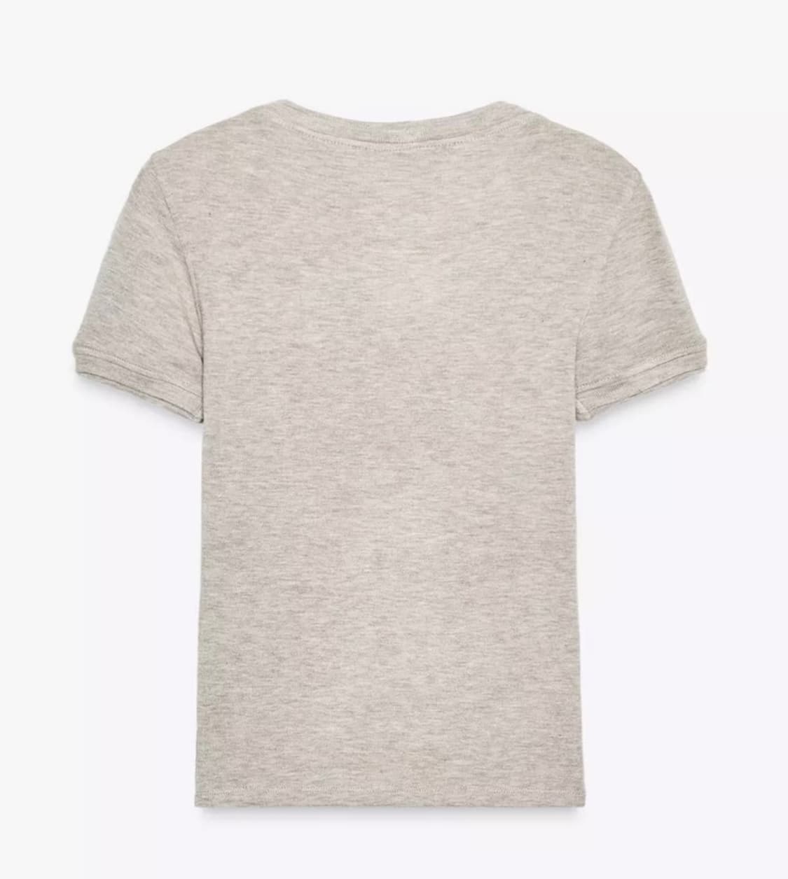 ZARA 자라 소프트 베이직 티셔츠 베이지 오트밀 상품이미지4