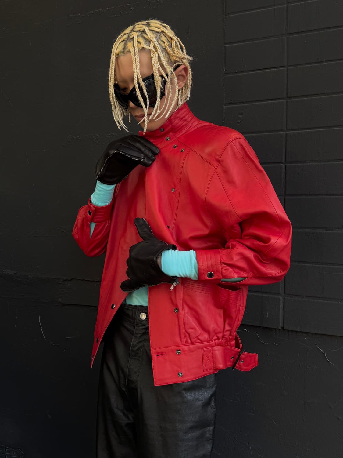 VTG LAMB SKIN LEATHER JACKET 상품이미지1