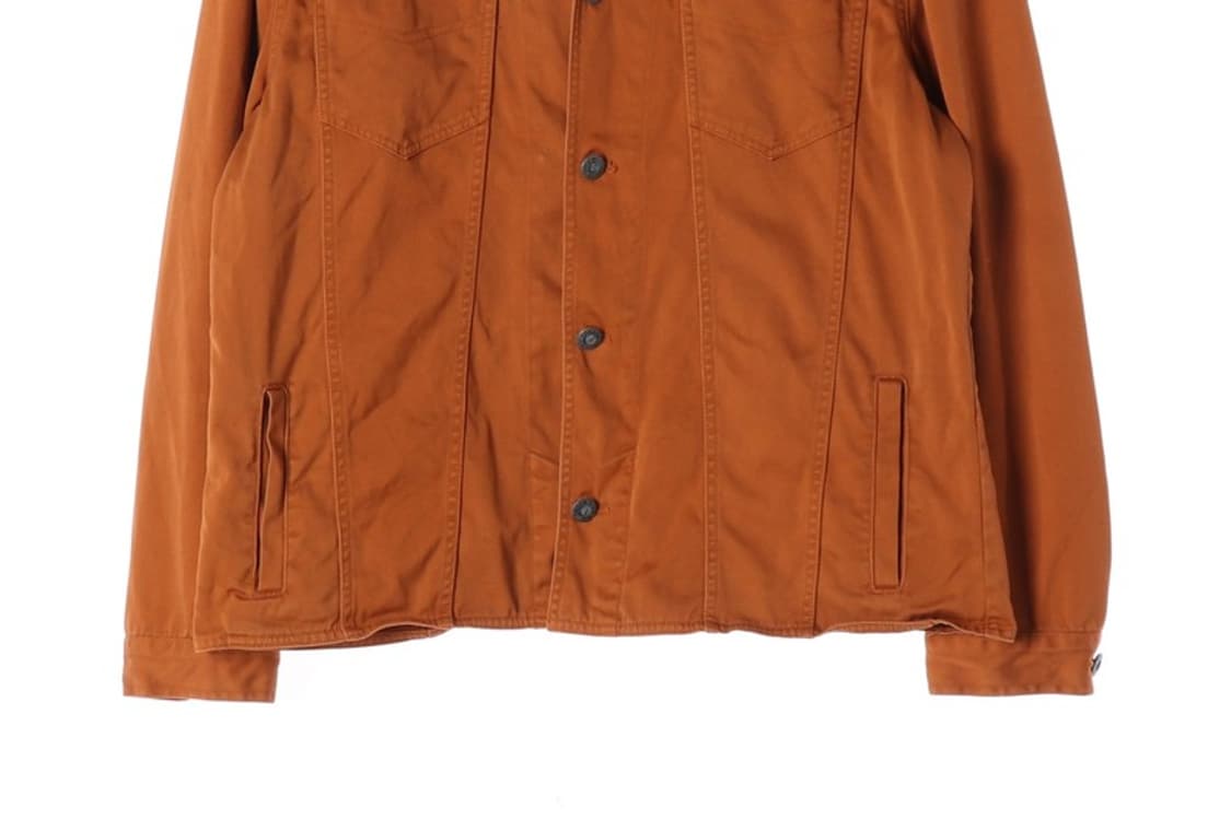 보이런던 오렌지 브라운 코튼 셔츠 자켓 XL 상품이미지4
