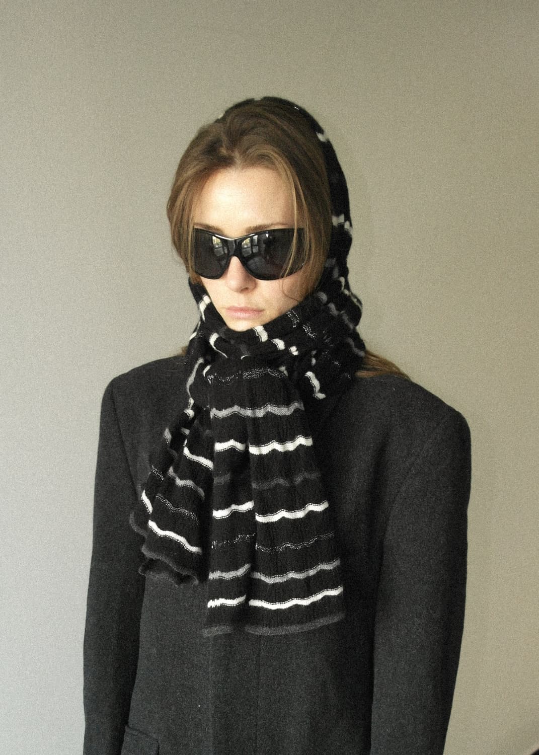 캐시미어 스트라이프 머플러 상품이미지4