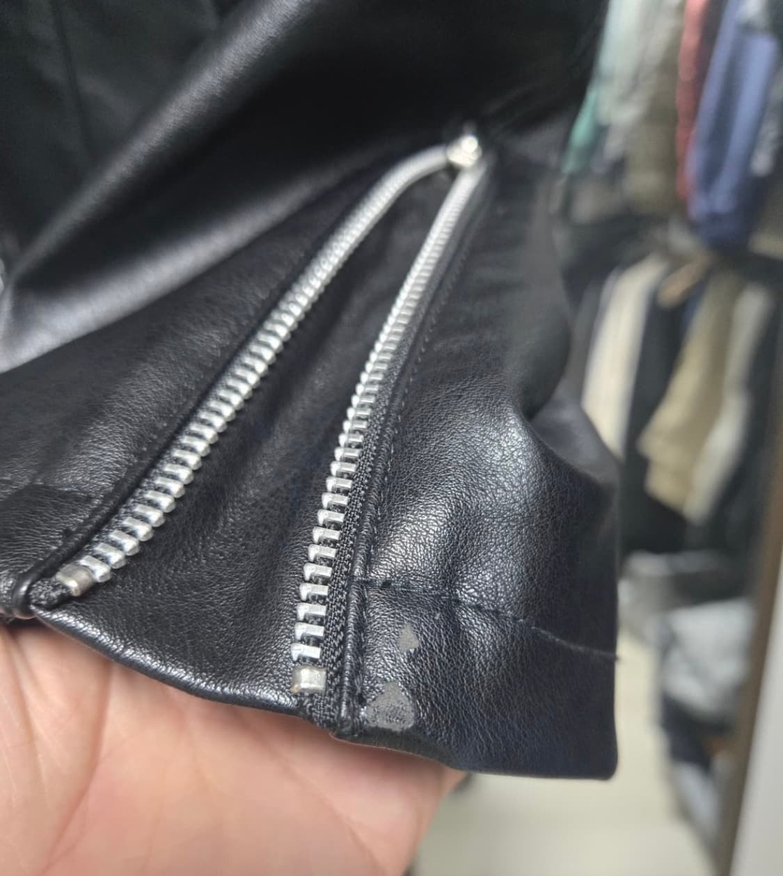 로파이 싱글 라이더자켓 블랙 상품이미지4