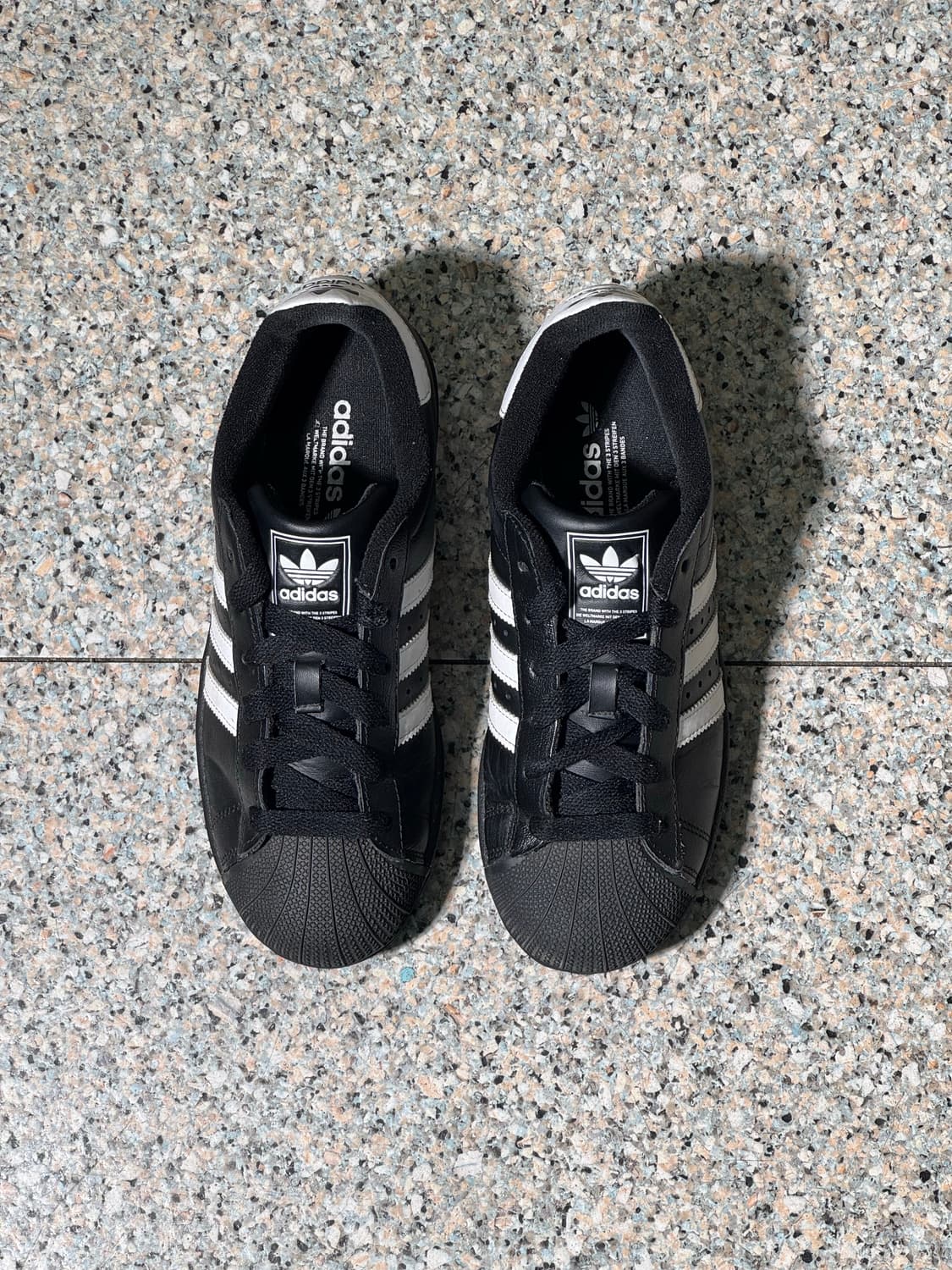 [240] 아디다스 슈퍼스타2 검흰 블랙 상품이미지3