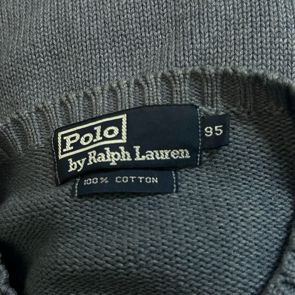 폴로 랄프로렌 오버핏 라운드넥 코튼 니트 네이비 블루 95 M 상품이미지7