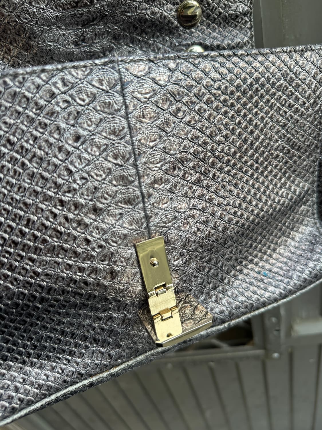 Olivia Lauren Silver crocodile embossed  상품이미지4