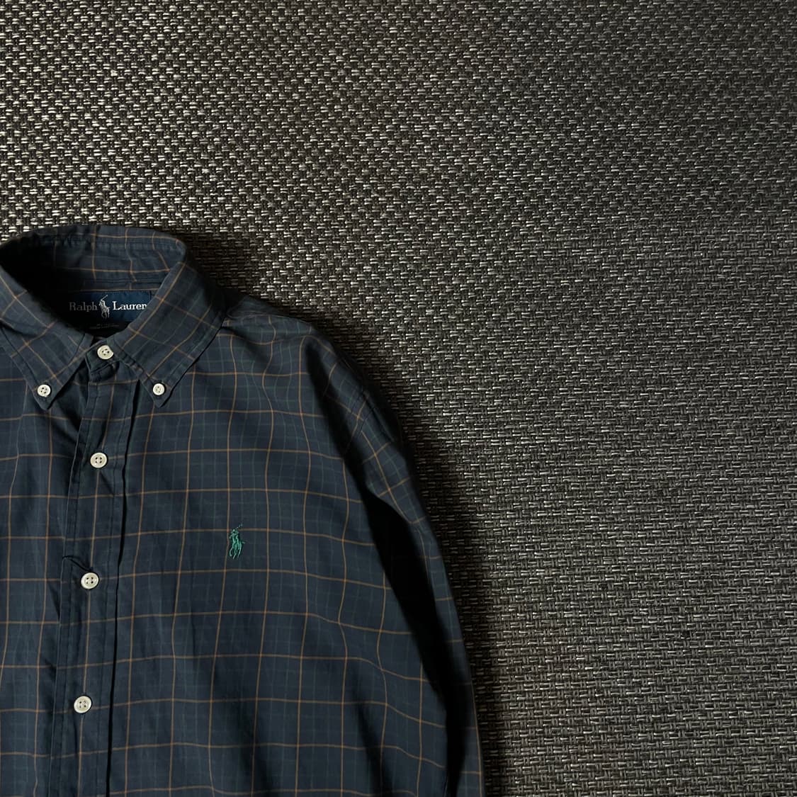 폴로랄프로렌 그린 체크 긴팔 셔츠 S 상품이미지3