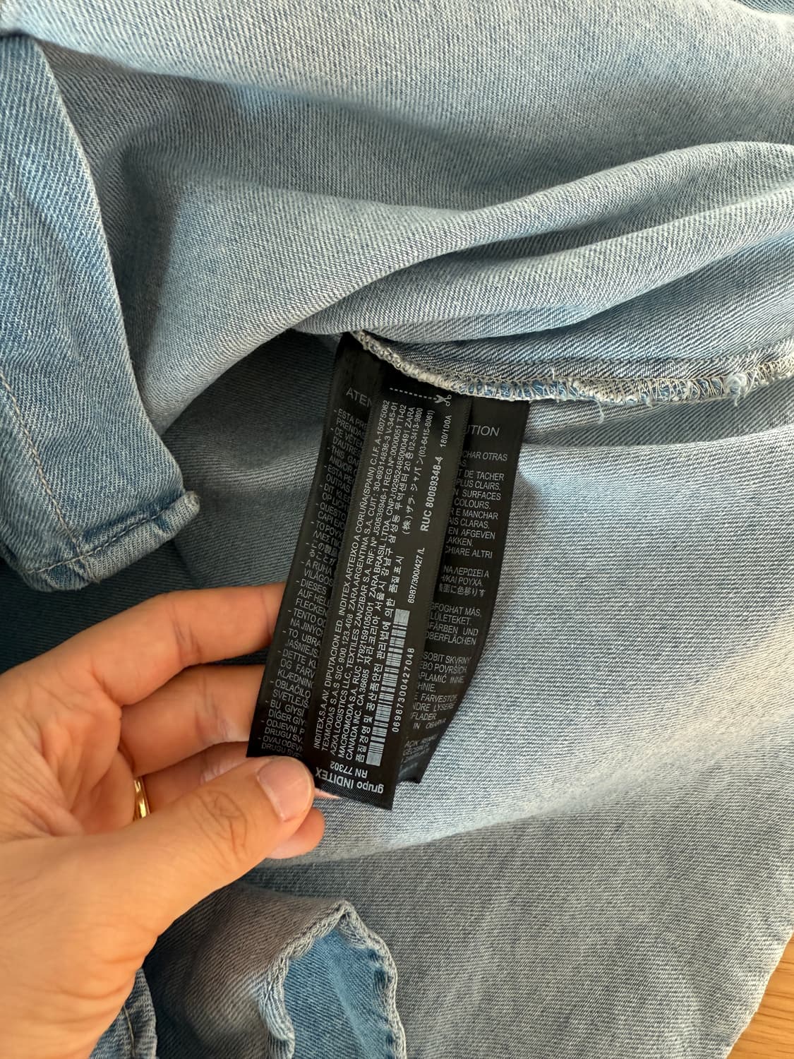 자라(ZARA) 데님 셔츠 상품이미지7