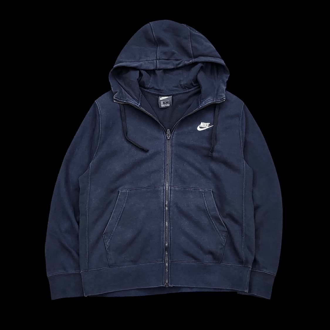 나이키 블랙 기본로고 후드집업 상품이미지1