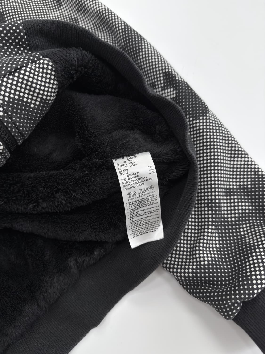 아디다스 카모 쉐르파 후드집업 상품이미지5