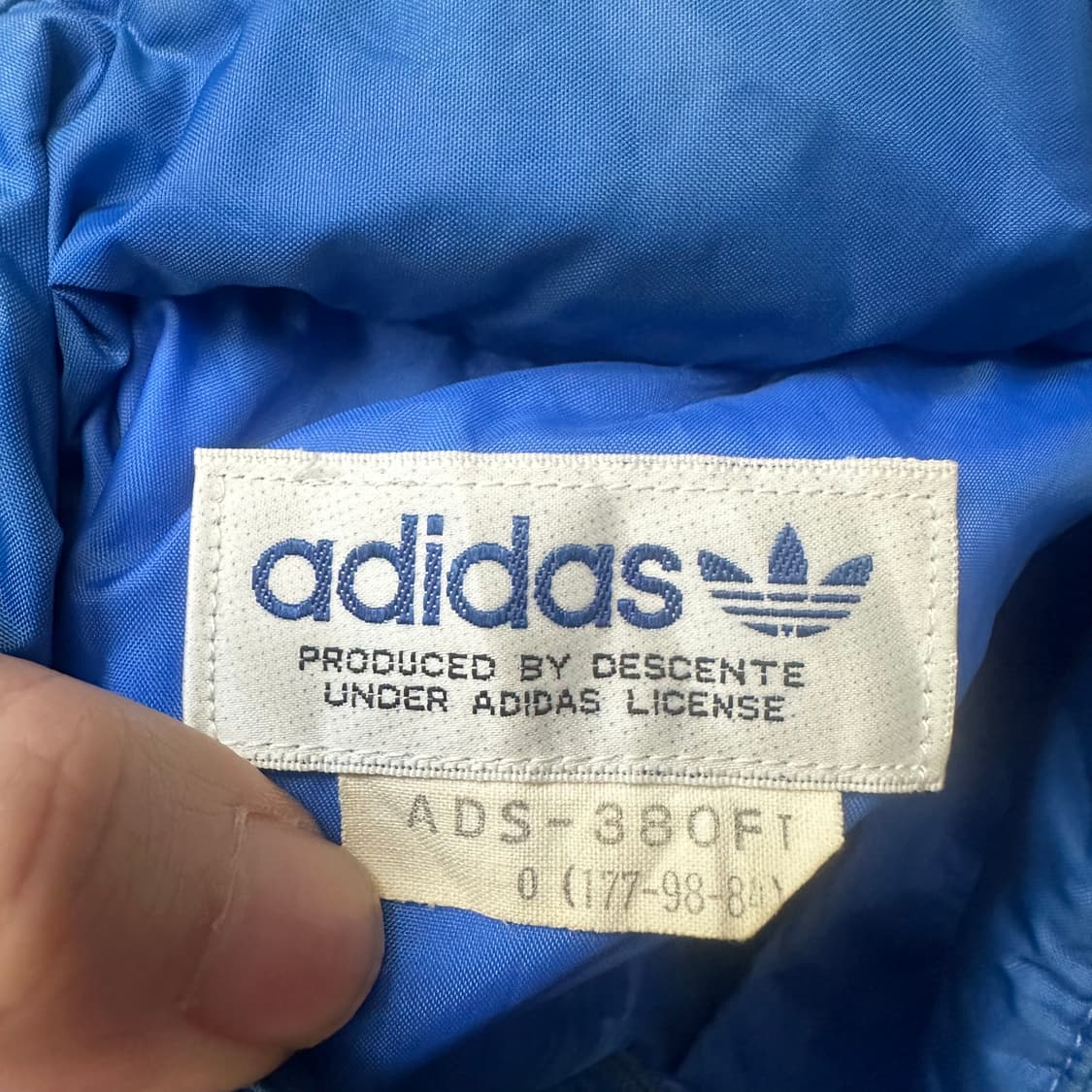 아디다스 80s 서독제 블루바람막이 100 상품이미지3