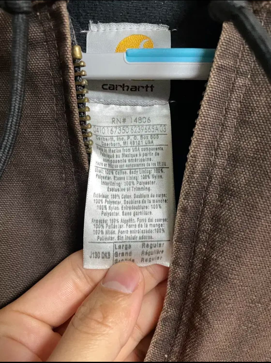 [L] 빈티지 칼하트 J130 덕 액티브 자켓 DKB 상품이미지3