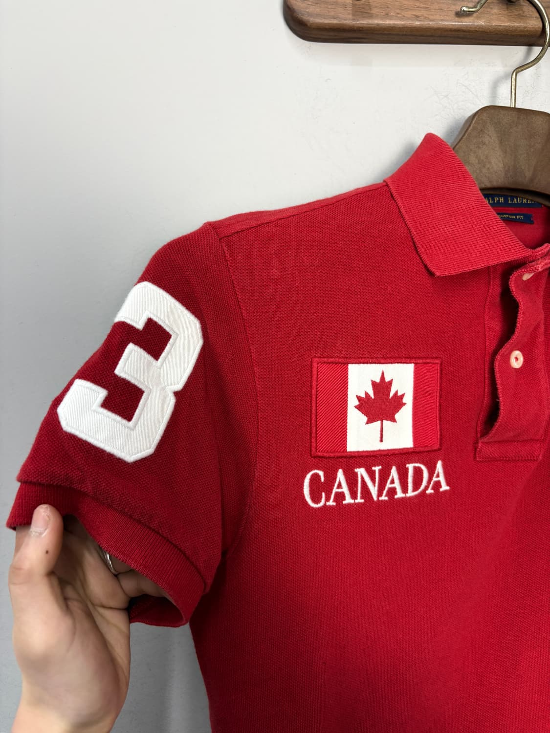 폴로랄프로렌 캐나다 빅포니 레드 폴로 셔츠 A3737 상품이미지4
