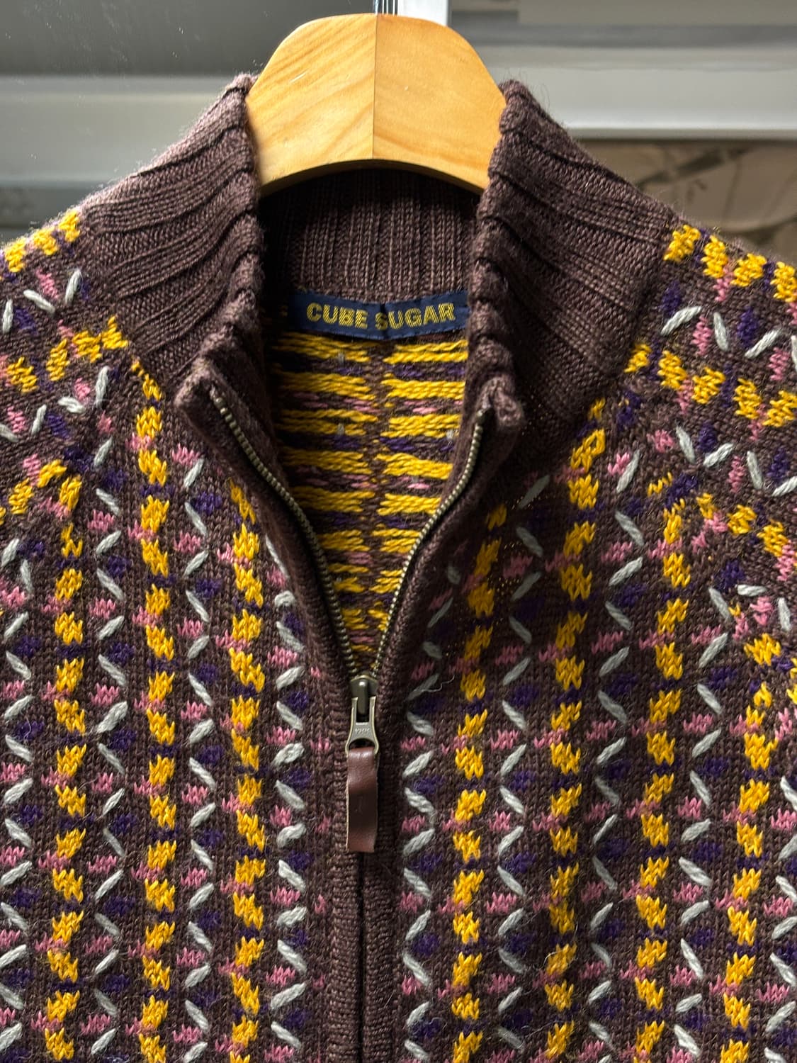 Cube sugar 집업 니트 상품이미지3