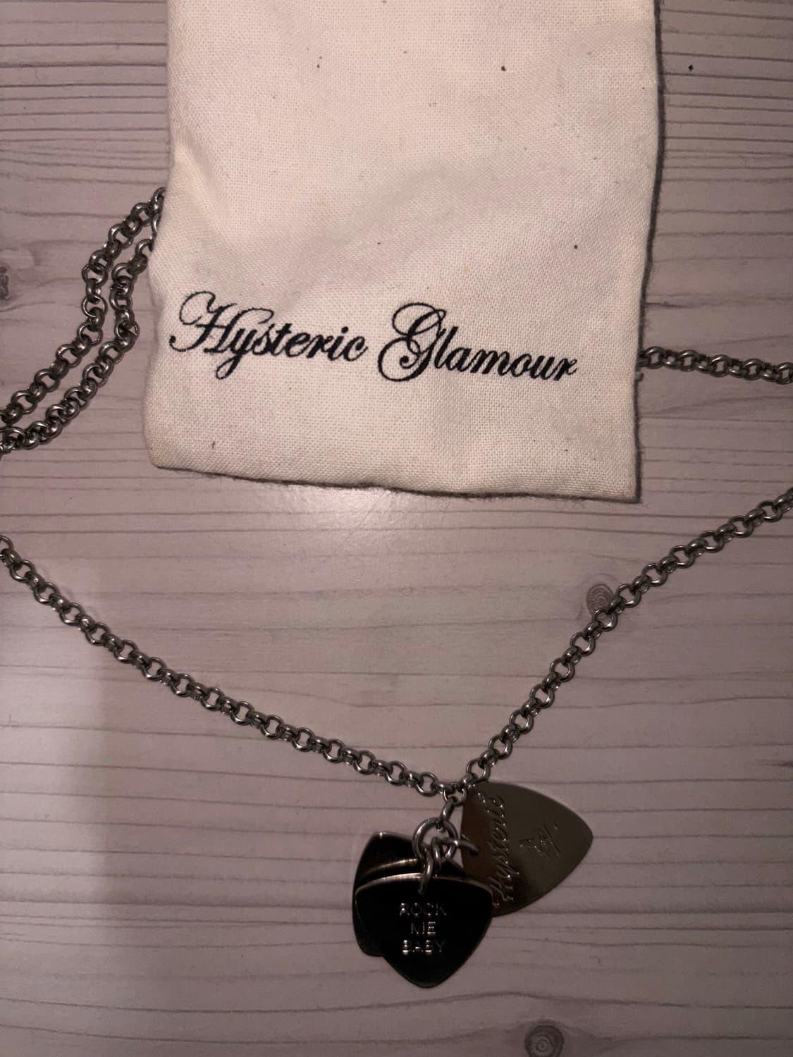 히스테릭 글래머 온 스컬 픽 네클리스 실버 (W) Hysteric Gla 상품이미지1