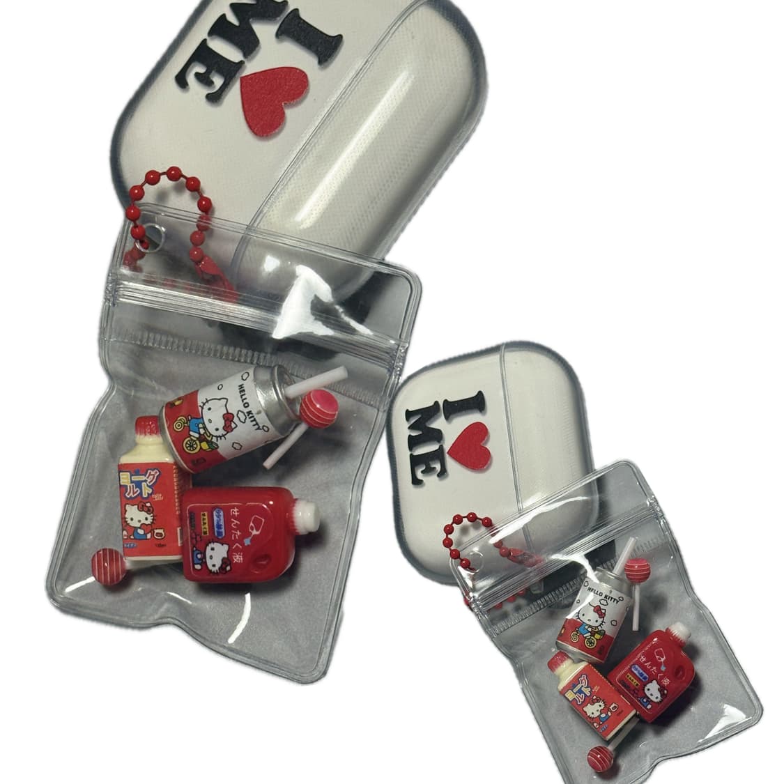 🍓헬로키티 미니어처 pvc 비닐 키링 🍓 볼 체인 에어팟 열쇠 피규어 상품이미지2