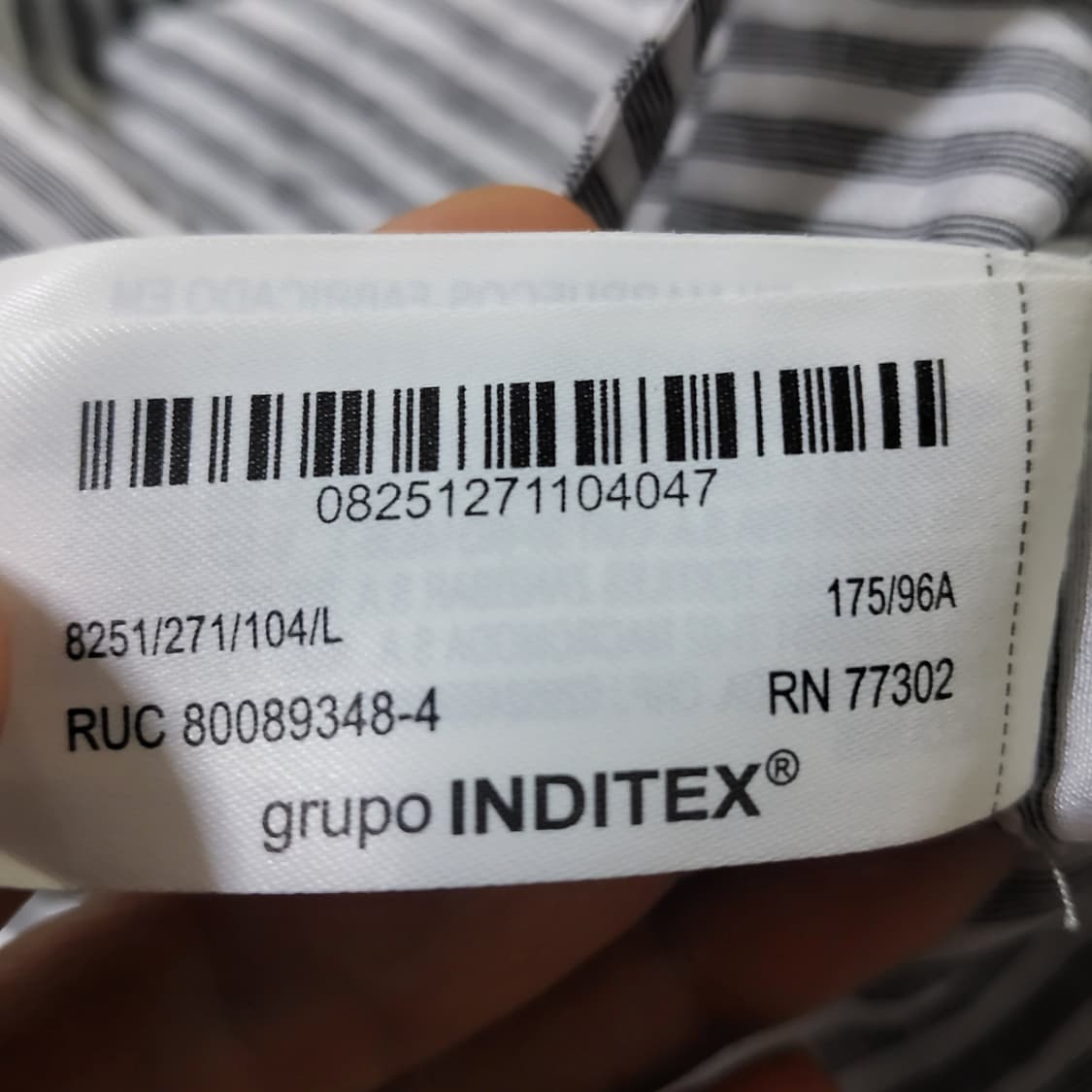 새상품 자라 ZARA 스트라이프 비대칭 셔츠탑 L 66 77 상품이미지10