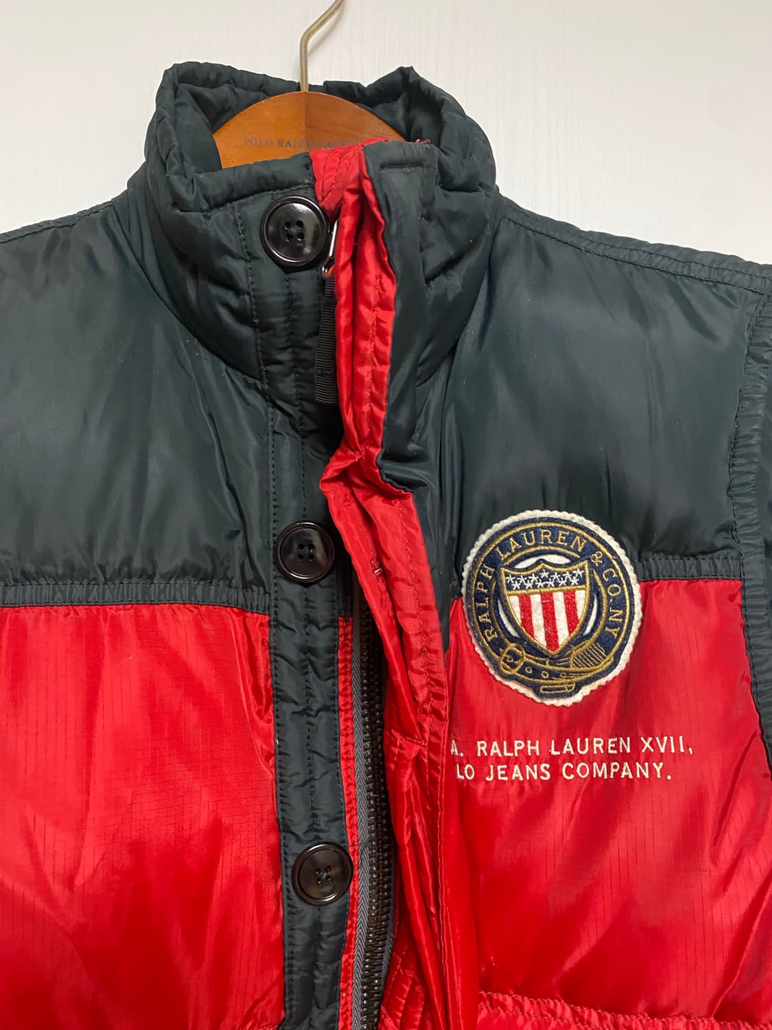 Polo Ralph lauren 패딩조끼 레드 s 상품이미지2