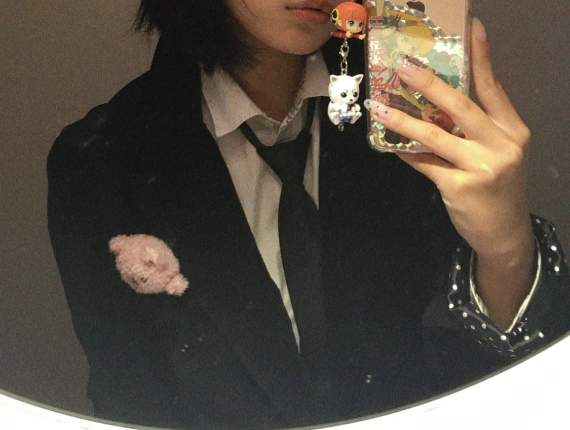 빈티지 땡땡이 벨벳 자켓 상품이미지3