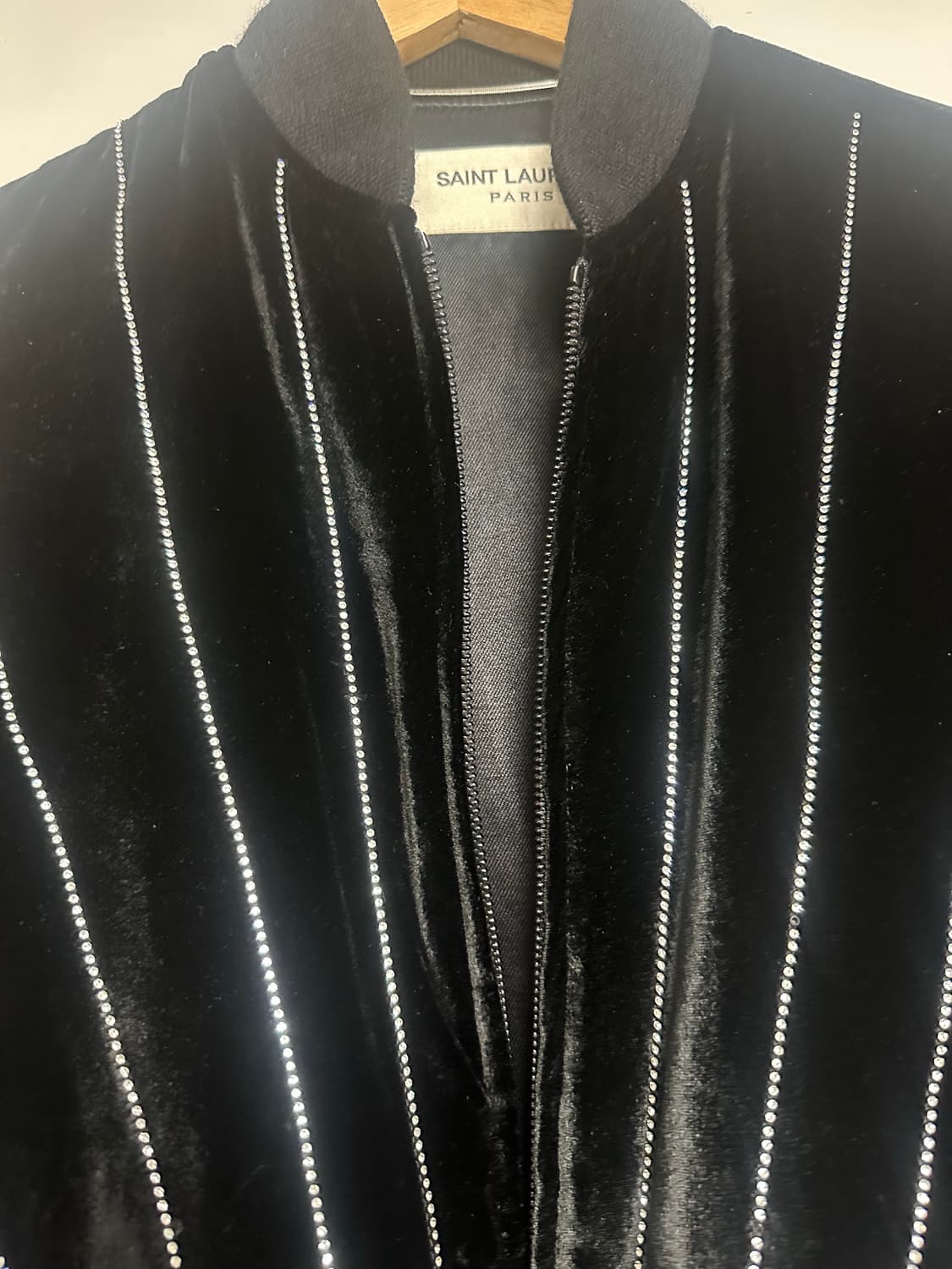생로랑 벨벳 스왈로브스키 자켓 상품이미지5