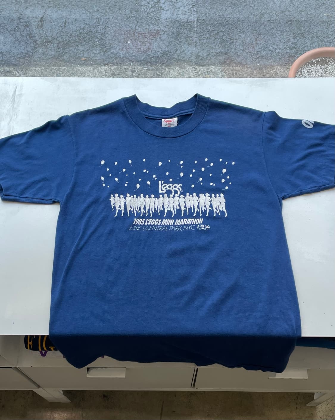 1985 “L'egg Mini Marathon” Promo T-shirt 상품이미지4