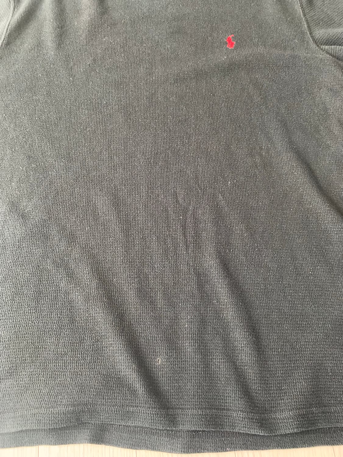 폴로 랄프로렌 블랙 와플 롱 슬리브 XL 상품이미지6