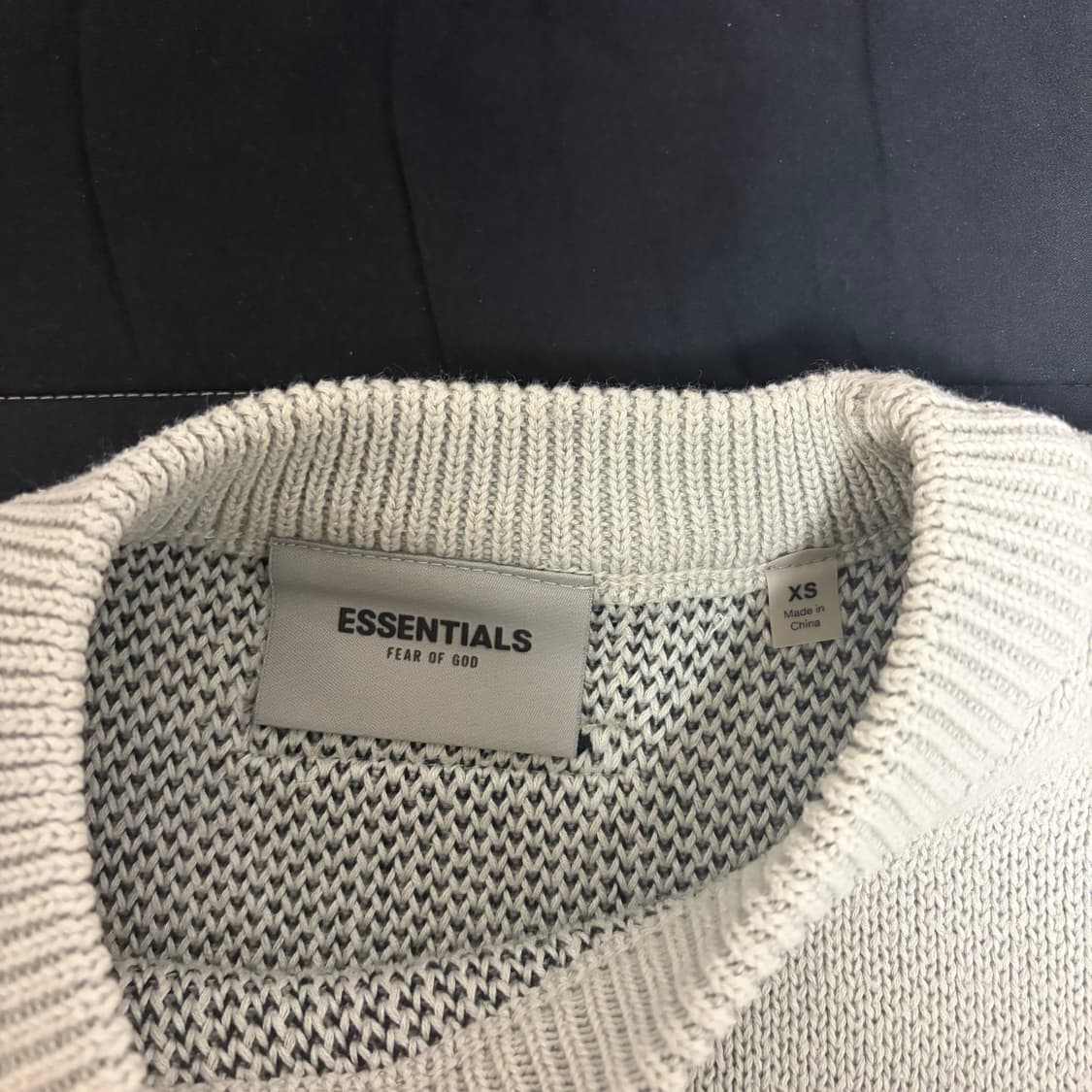 피어오브갓 Essentials 에센셜 니트 풀오버 스웨터 콘크리트 상품이미지3