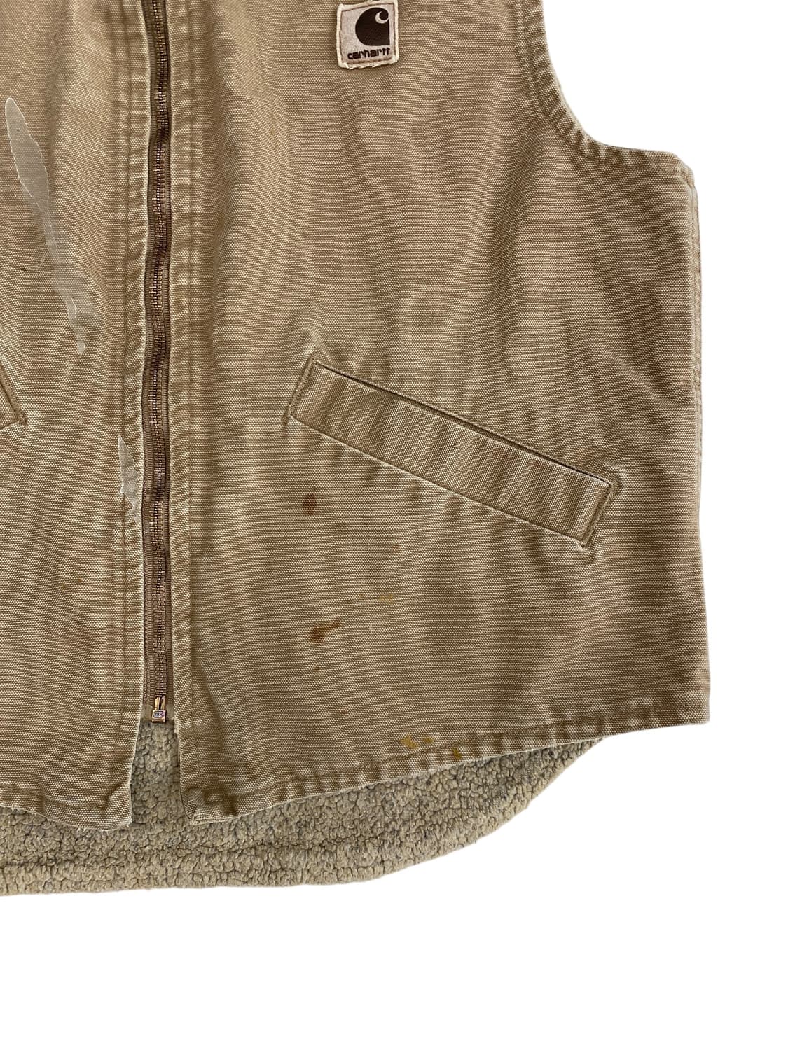 90's 칼하트 덕 캔버스 쉐르파 베스트  상품이미지5