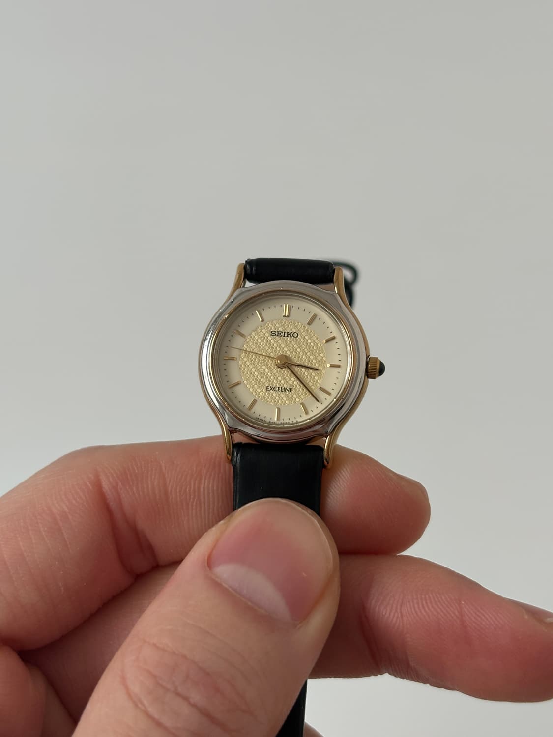 90s Exceline Silver Bezel Ladies Quartz 상품이미지2